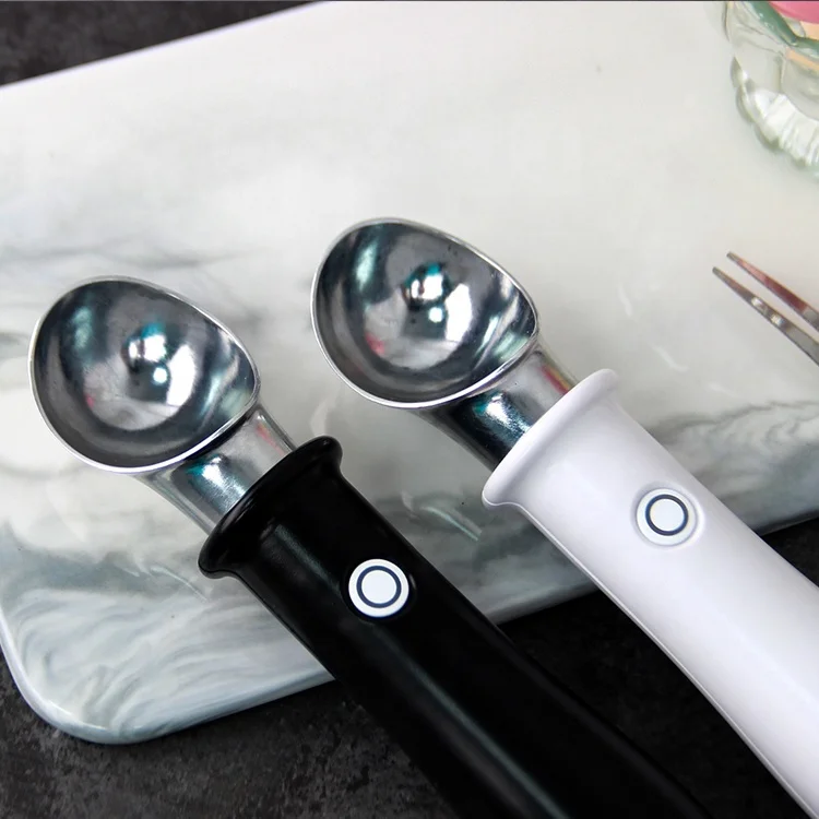 Kitchen Gadgets Rechargeable Electrically Antifreeze Electronic Heated Ice Cream Dig Ball Scoop Non Stick