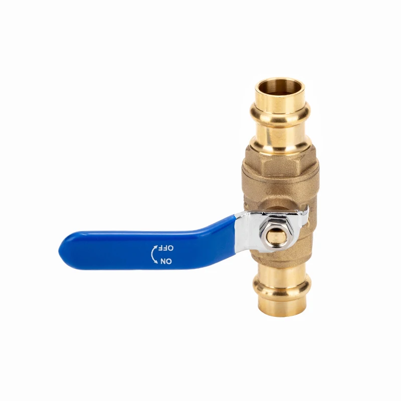 Ball Valve Brass Ball Valve Pex Fittings 3/4 Inch 2 Way Red Blue Long Handle Water Stop Shutt Off Pex Valves For Gas Water