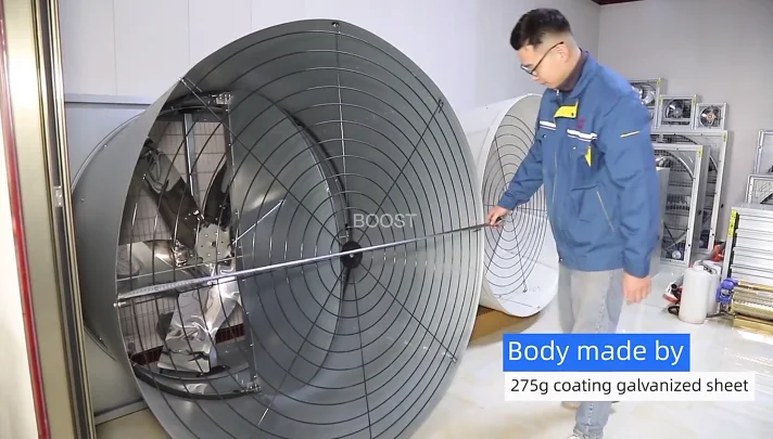 Direct supply Livestock breeding Cone Fan exhaust equipment Cowshed exhaust Fan louver wind duct Fan