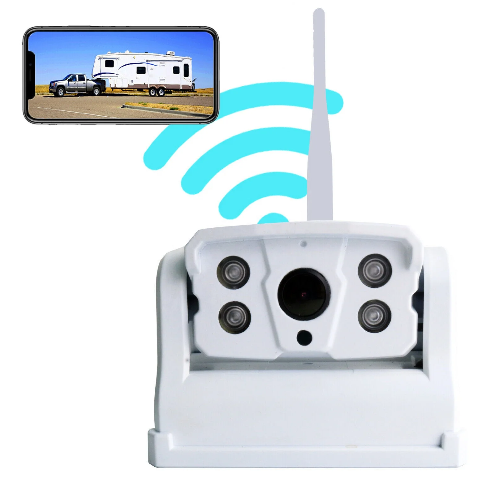 Iпостер поставка с завода прицеп грузовик WiFi резервная камера сцепка магнитным основанием батарея подключение IOS Android Мобильная