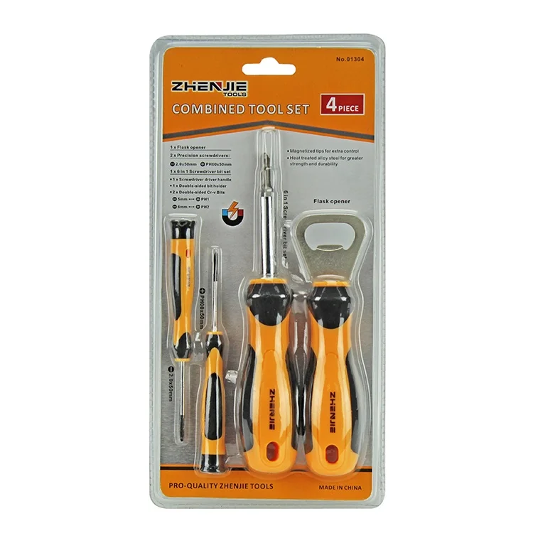 Double Color Crv 8 Multi S2 Bit Stubby 6 In 1 Multifunction Screwdriver