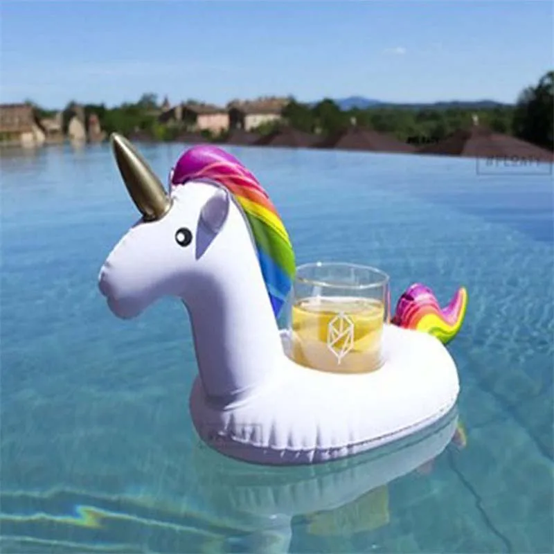 Wholesale Inflatable Cup Holder Floating Drink Coasters Swimming Pool Beach Toy