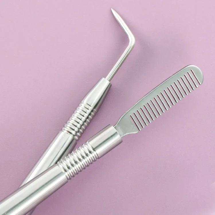 Beauty Eyelash Lift Perm Tool Stainless Steel Lash Separating Rods Eyelash Perm Lifting Stick