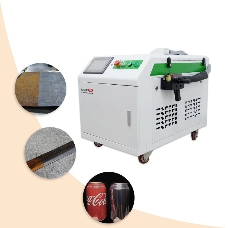 Good quality water cooled portable pulse laser cleaning machine car paint removal 300w pulse light laser cleaning machine