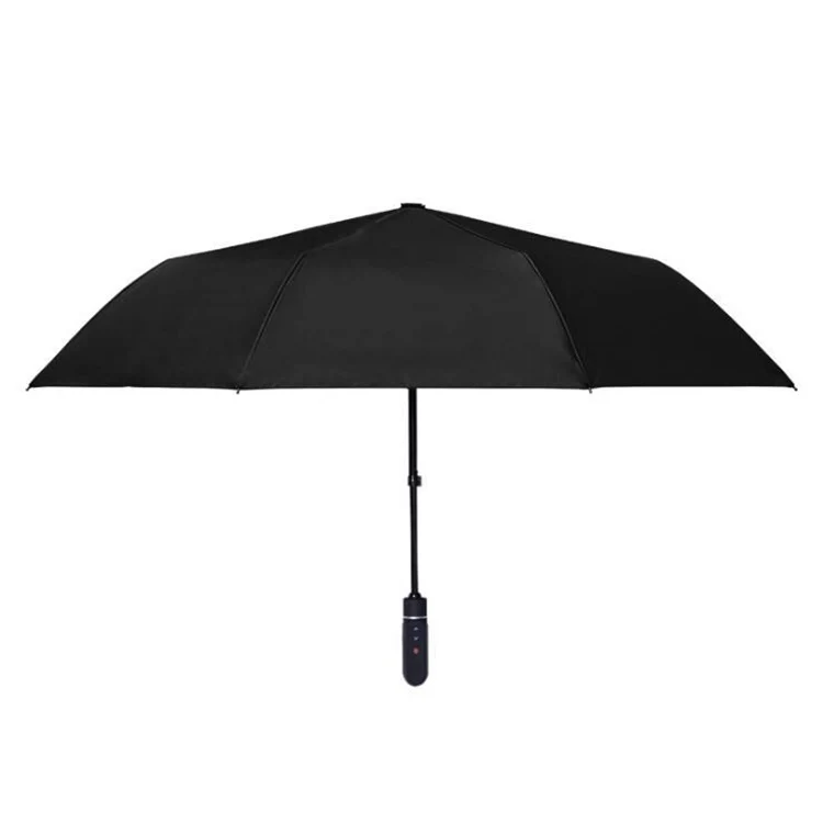 Customized Pattern Black UV Coated Customized Color Logo Rain Umbrella Easy To Carry 3 Folding Umbrella With LOGO