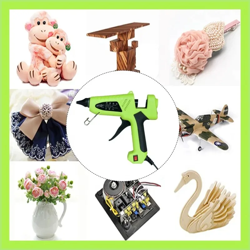 Hot Melt Glue Gun with CE 220V/50HZ Not Rated 100-240v 100w NL-208 Single NYLEO 11mm