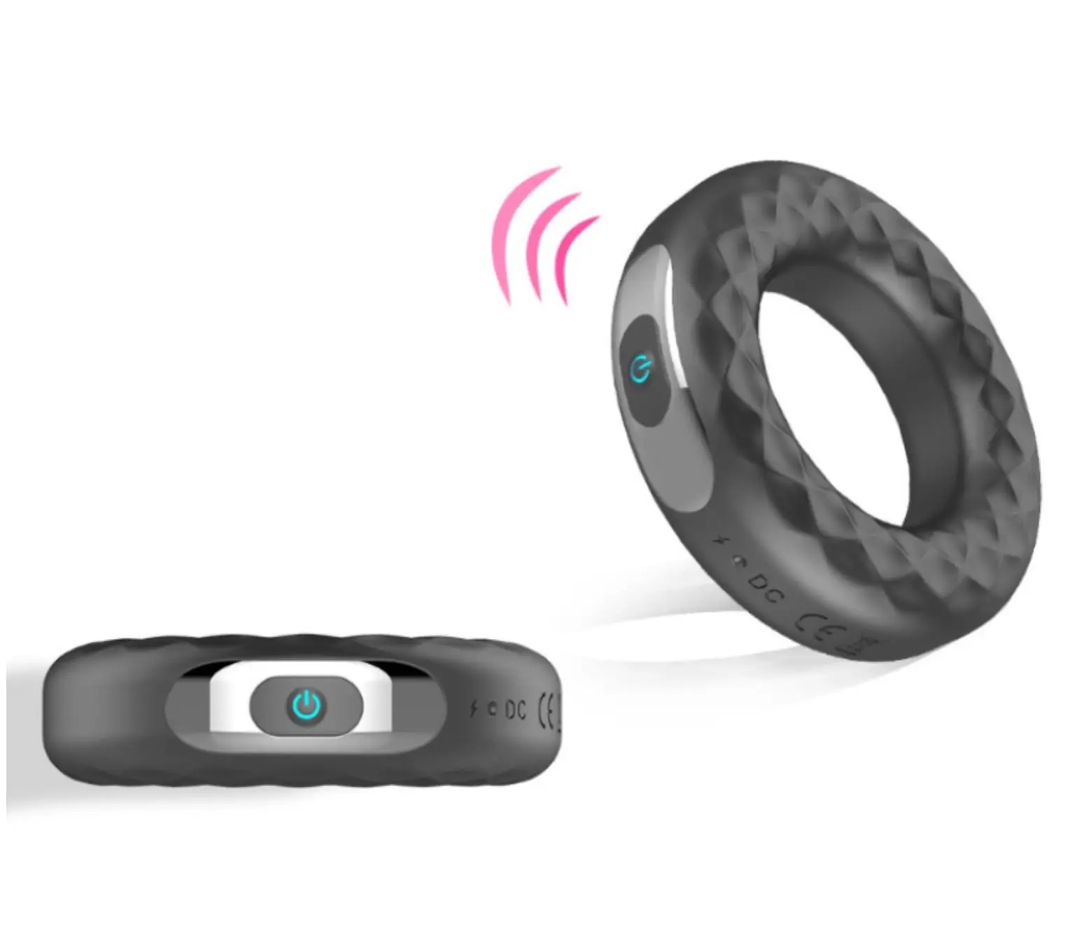 China factory price 10 speeds Silicone Vibration Lock Fine Ring Male Time Delay Masturbation penile ring Sex toy for Man