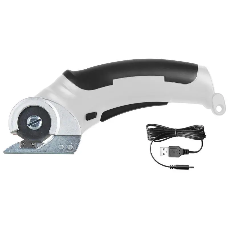 Electric Handheld Cordless Mini Scissors  Clothing Portable Round Blade Fabric Cutting Machine
