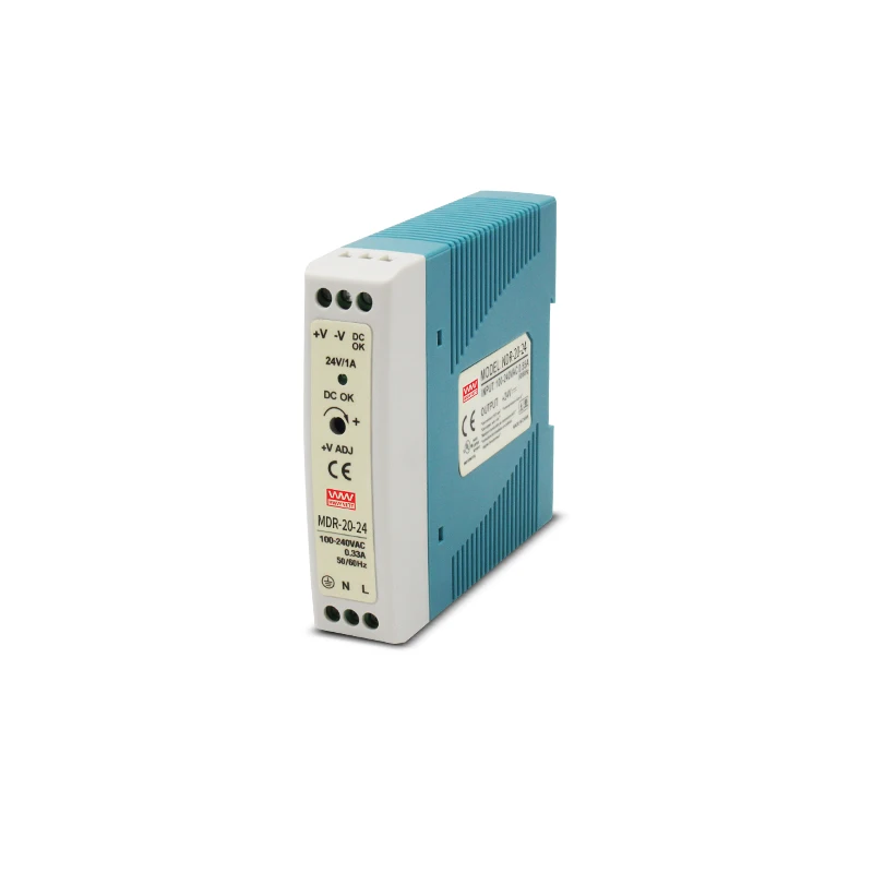 MDR-20-24 20W 24V 0.83A Single Phase Din Rail Power Supply Mini Size Din Rail Power Supply