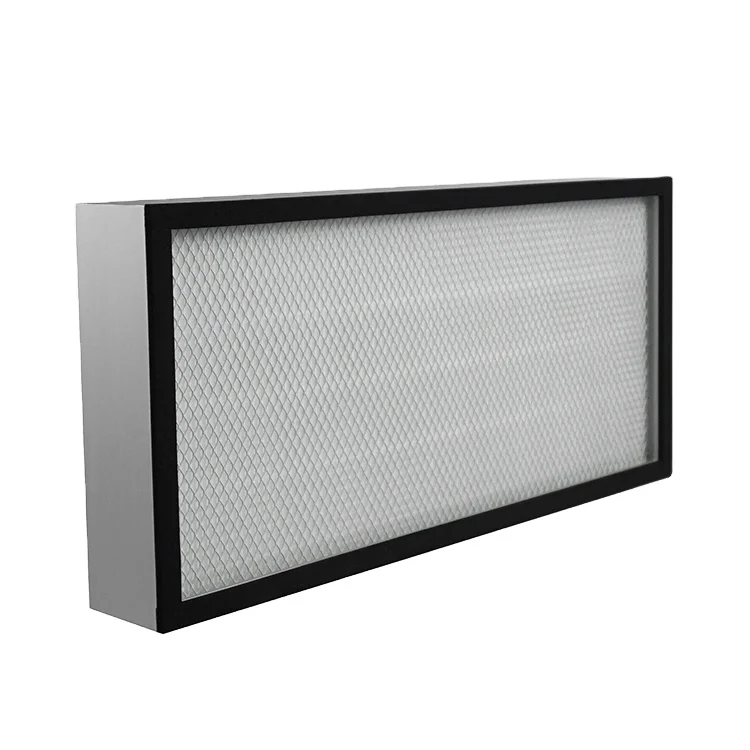 H13 H14 Hepa Filter with aluminum galvanized steel metal frame filter PP fiber glass for FFU laminar flow hood cabinet