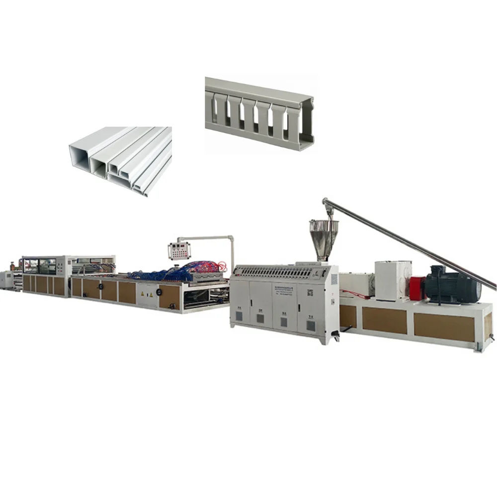 High Quality PVC Trunking Electrical Wire Casing Size Extruder Machine PVC Cable Trunking Production Line