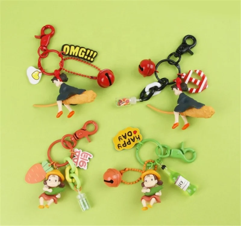 Creative Souvenir Gift 3D Cartoon Little Witch Vinyl Toy Keychain