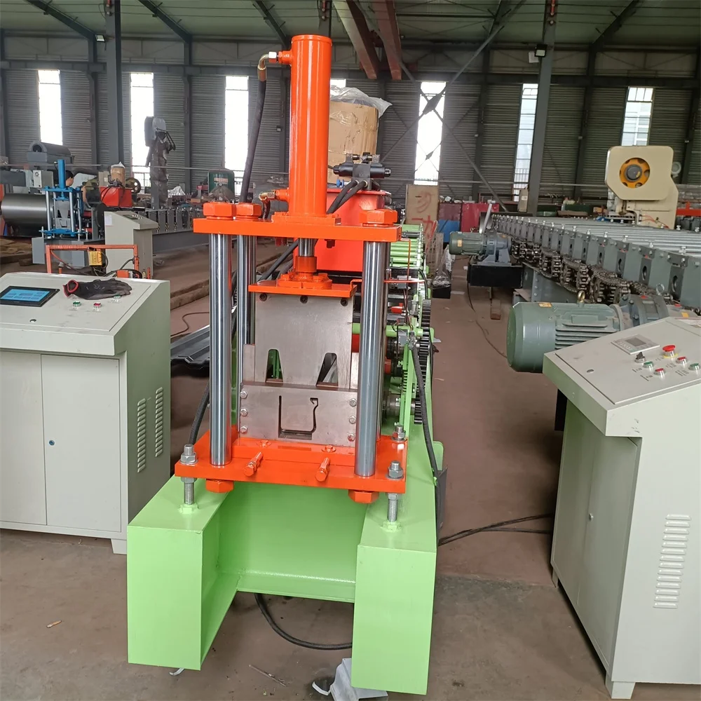 
hydraulic steel rain chain gutter metal profile making machine 