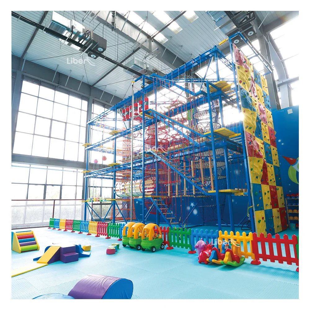 Детский игровой центр приключения батут парк спорт скалолазание стены веревочный курс крытая детская игровая площадка