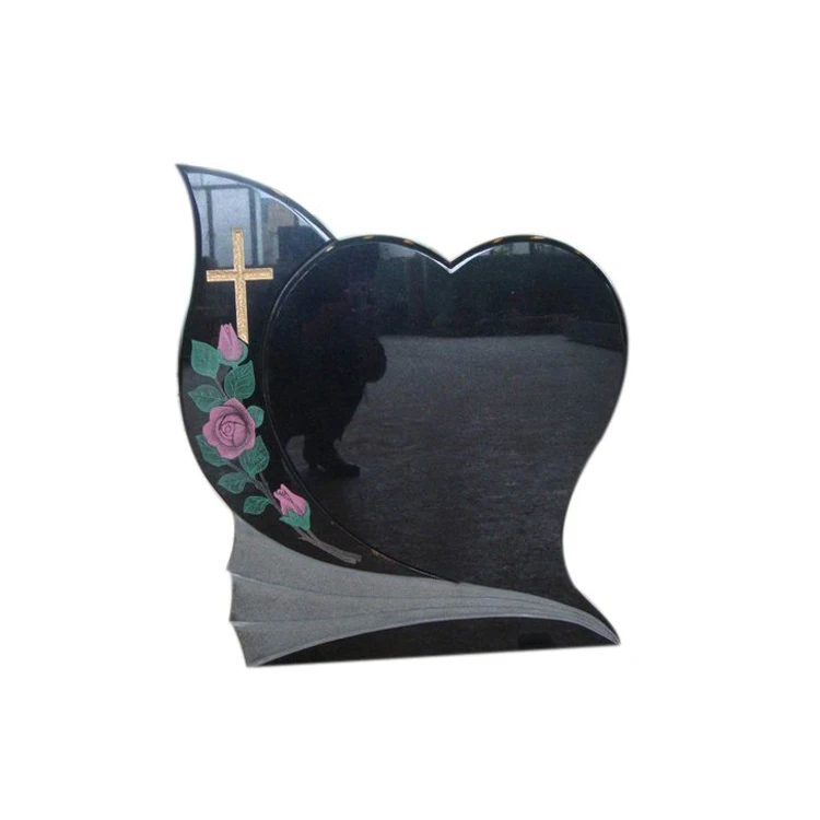 Factory cheap china black granite monuments