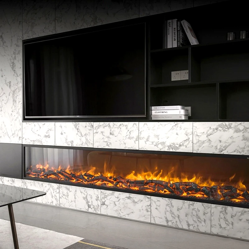 Electric simulation flame decorative flame with charcoal Remote control home indoor electric fireplace home hotel decoration