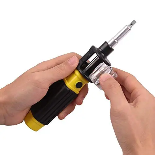6 In 1 Multi-Bit Screwdriver Precision Tool Kit | All In One Phillips Flat
