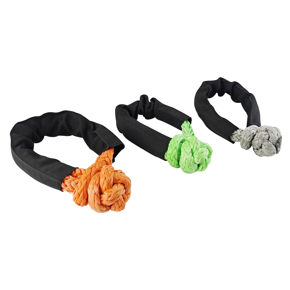 12 Strand UHMWPE Winch Hmpe Rope Soft Shackle for Cars Traction