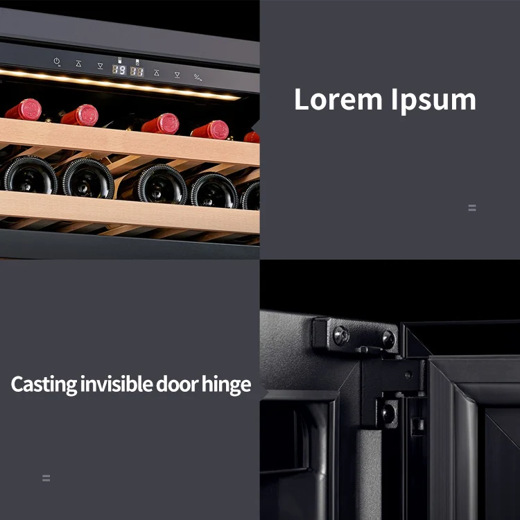 Red Wine Cooler Compact Refrigerator Fridge Wooden Shelf High Quality Home Use Chiller Mini Bar Wine Cabinet Refrigerator