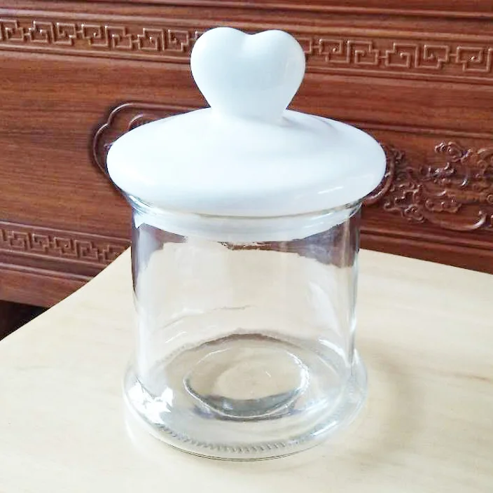 1L glass storage container with ceramic lid and plastic gasket 1000ml or 35OZ glass storage jar for honey