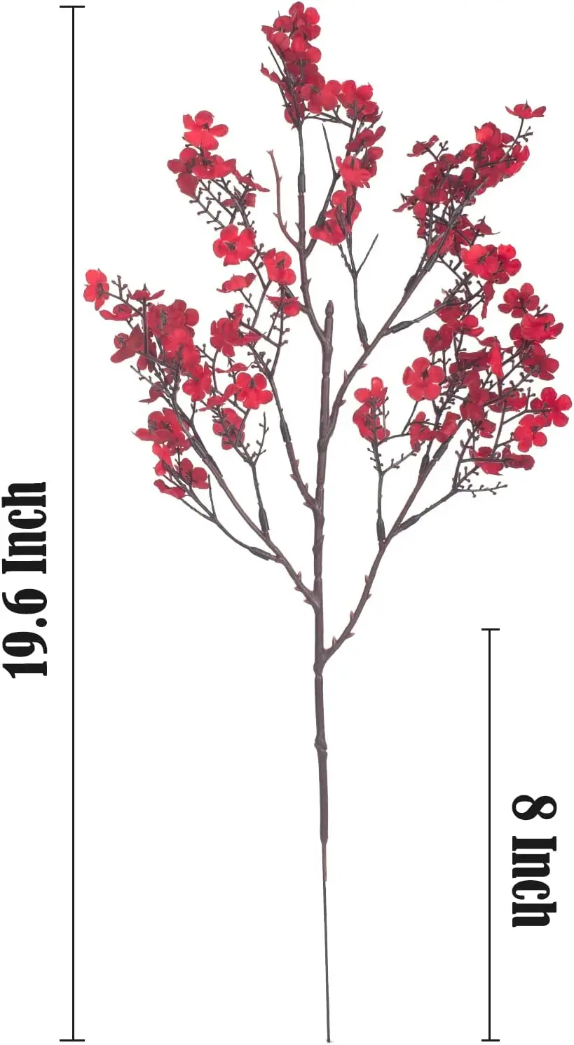 Baby Breath Gypsophila Artificial Flowers, Babies Breath Flowers Bush Artificial Gypsophila Silk Silica Real Touch Blooms