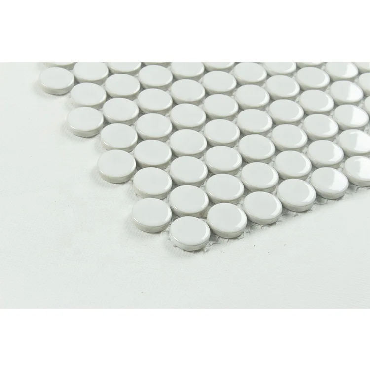 Foshan Supplier Building Material Fish Scale Mosaic Hexagon Tile Swimming Pool Mesh Stone Mosaic Tile