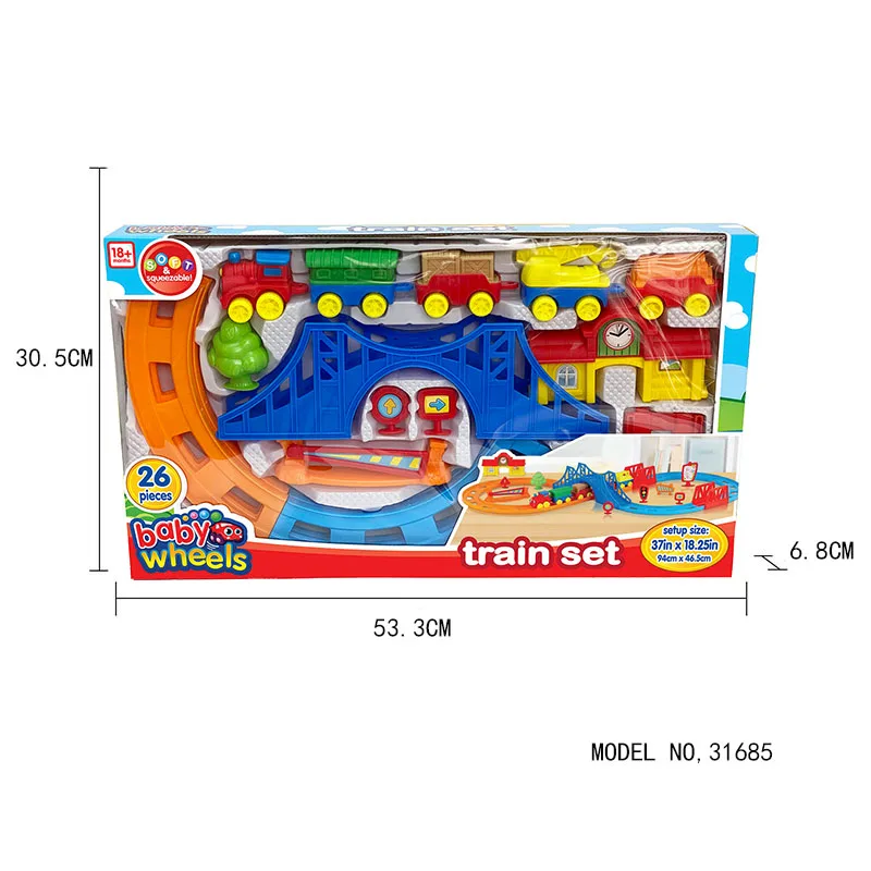 Diy Rail Way Racing Educational Toys Plastic ABS Race Kids Boys Children Dinosaur Set Railway Toy Car Track