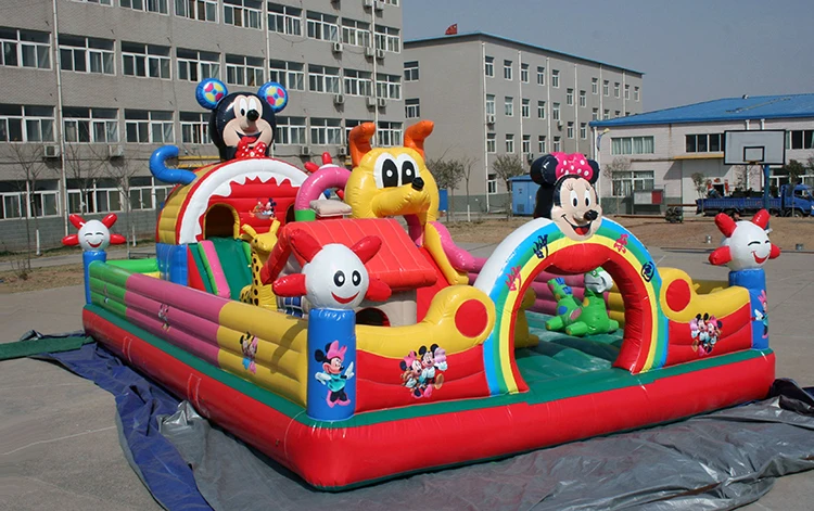 large Inflatable Mickey mouse Bouncer jumping Castle with slides for Sale