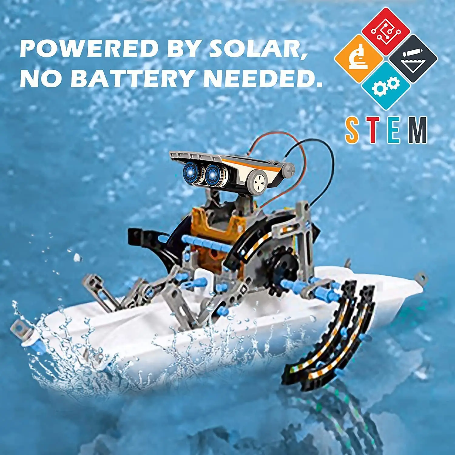 Updated Version 13-in-1 STEM Education Solar Robot Toys DIY Building Science Experiment Activites Kits for Kids Aged 8-10 Gifts