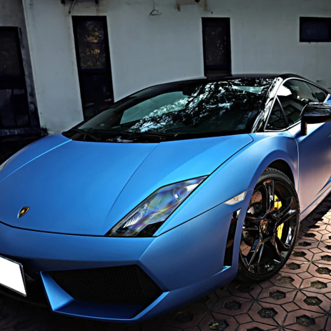 ES-27 Electro Metallic Satin Lake Blue Vinyl Full Body Vinyl Car Wrap best vinyl to wrap a car