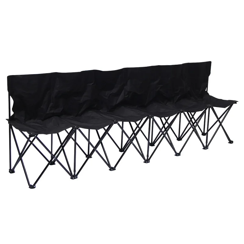 Portable Collapsible 6 Seats Soccer  Basketball Lacrosse Sports Bench with Carry Bag foldable beach chair outdoor folding chair (1600471768505)