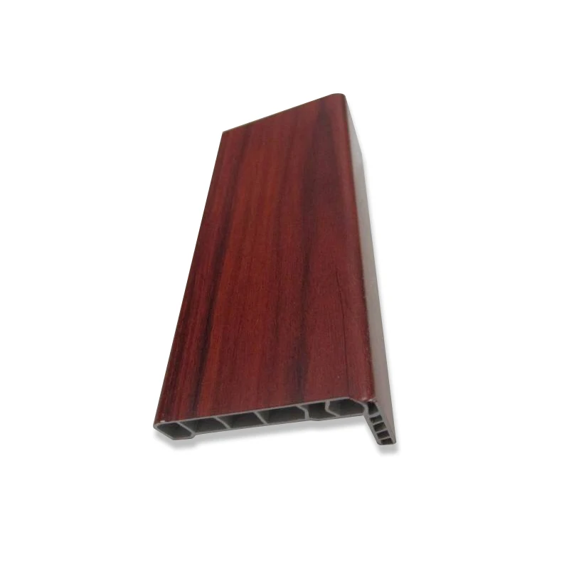 Made In China Wood Grain Door Pvc Cover Modern Simple Scratch Resistant Plastic Door Frame