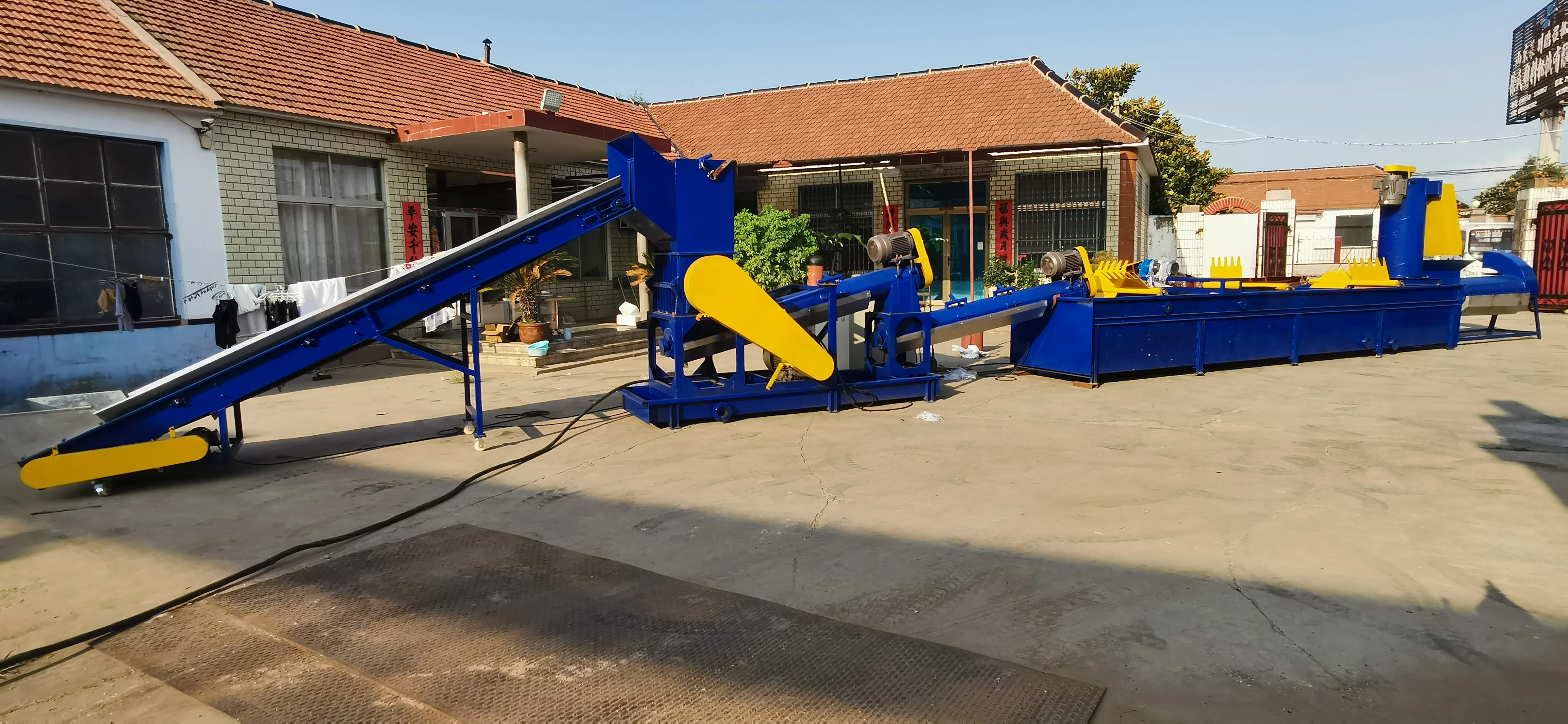 Agricultural Film Mulching   Recycling Machine Production Line  Crushing And Washing Machine plastic recycling machine full set