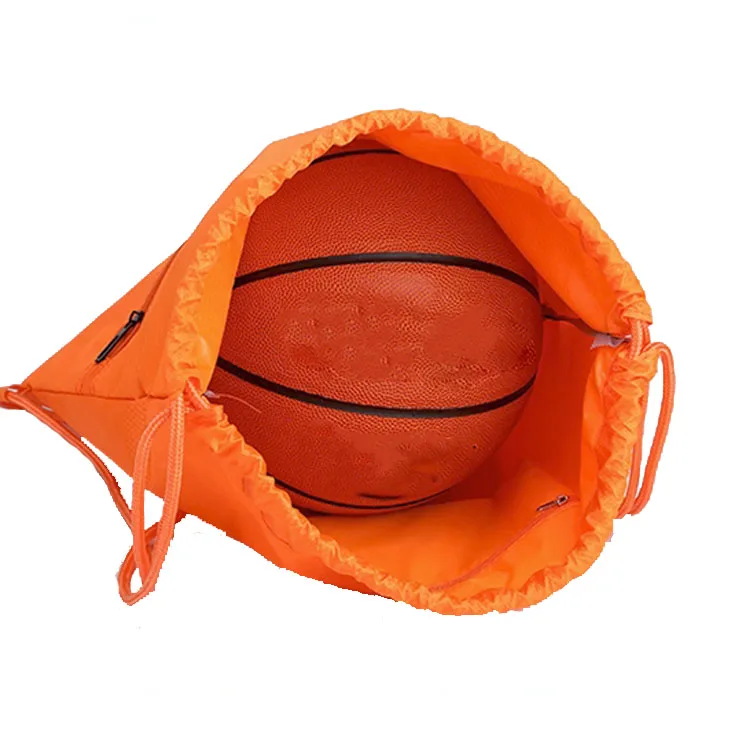 Cheap 420d Nylon Zipper Drawstring Bags Custom Logo Drawing String Bag Promotional Backpack
