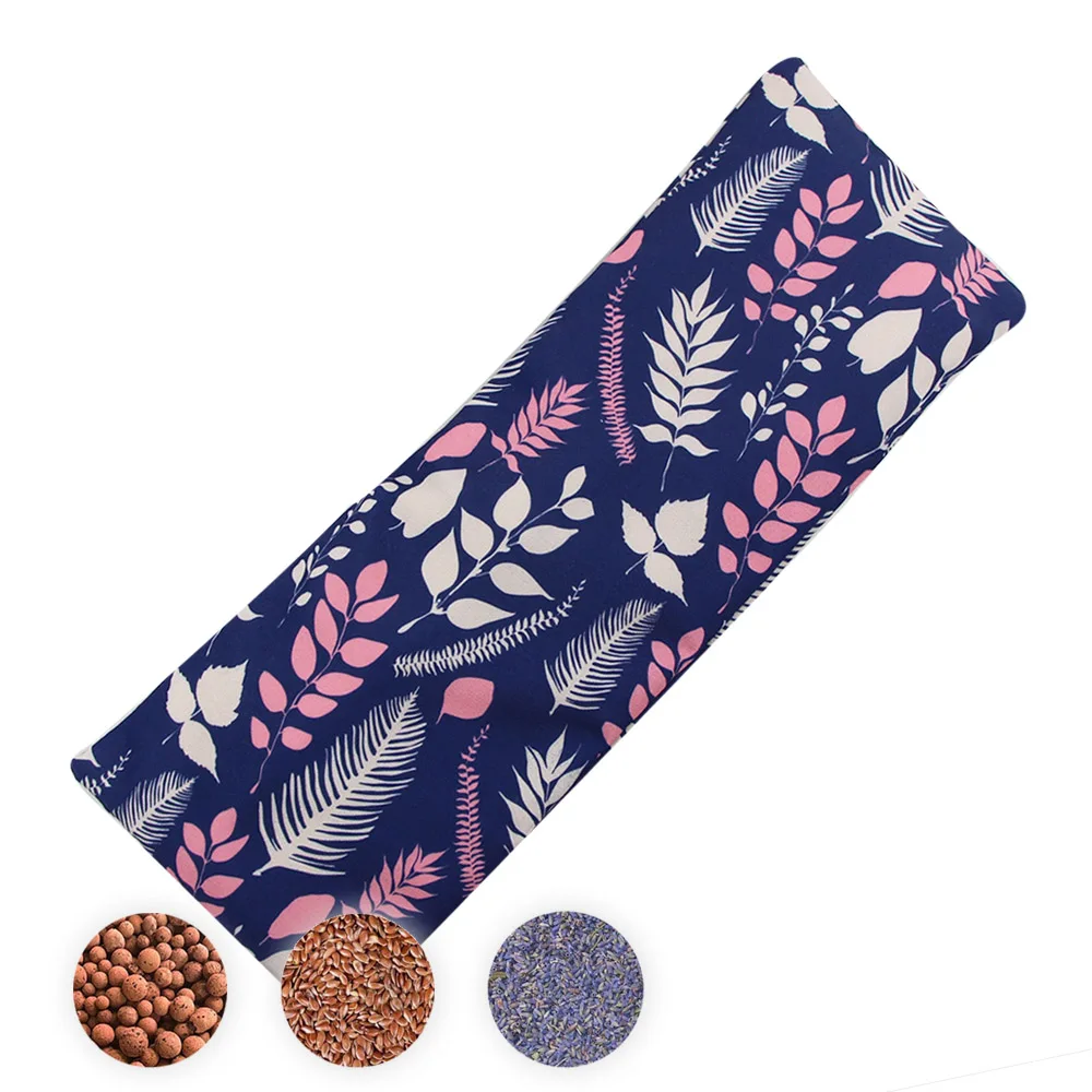 custom 100% cotton microwave winter heating heated neck pad microwaveable wheat bag clay heat pack with logo