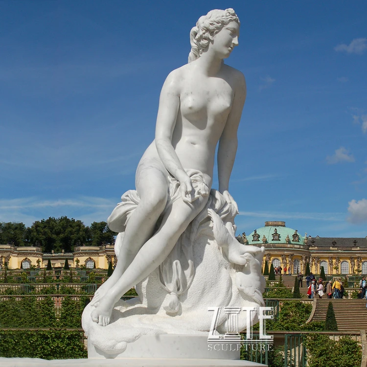 Hand Carved naked woman statue
