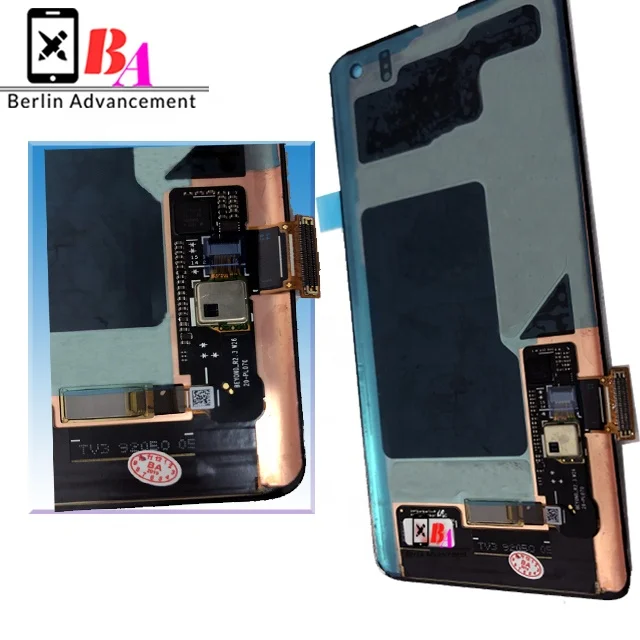 New lcd with touch have frame For Samsung S10  lcd part with frame