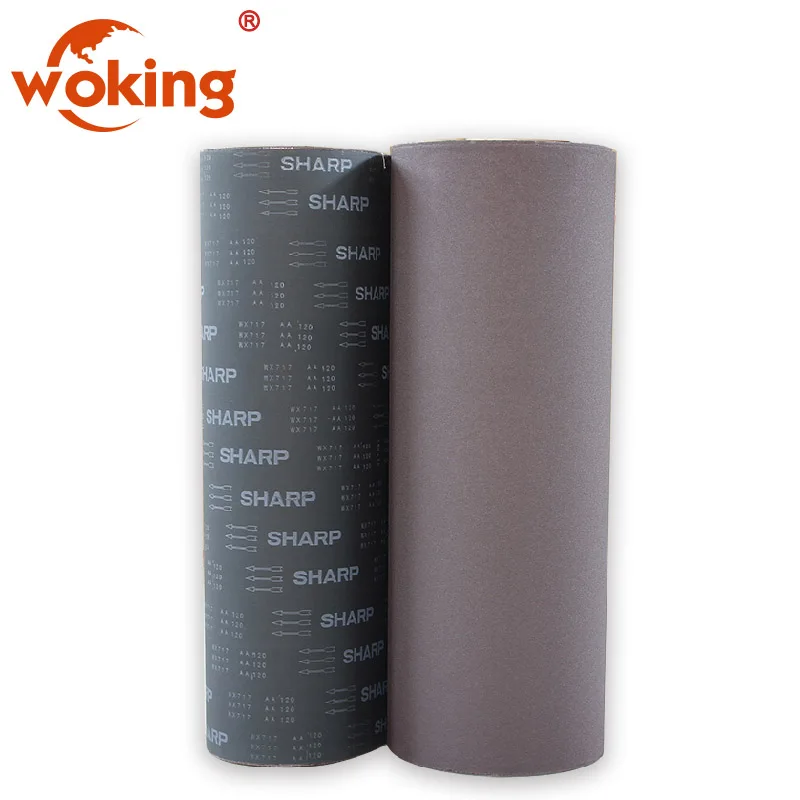 High temperture treated aluminum oxide coated abrasive cloth roll india specially for flap wheel conversion