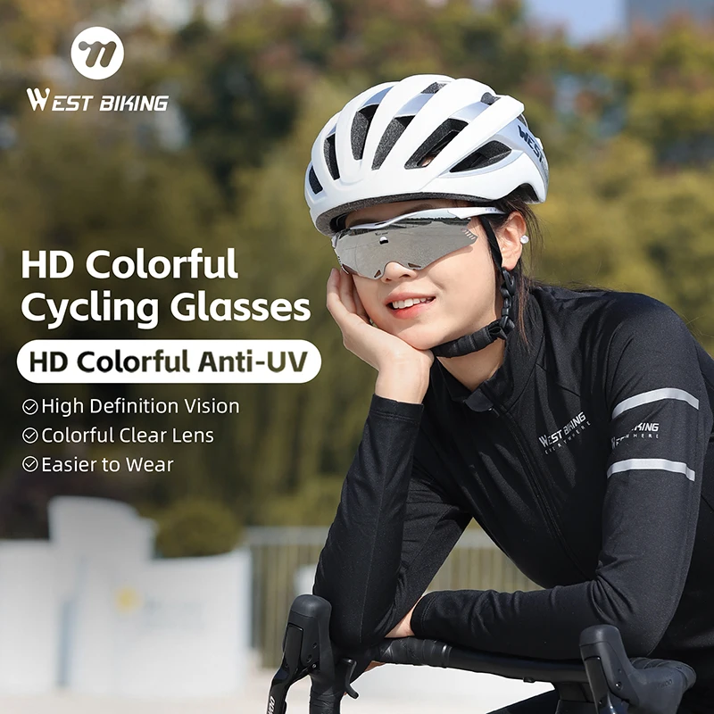 WEST byking HD велосипедные очки UV400 солнцезащитные легкие спортивные с яркими линзами