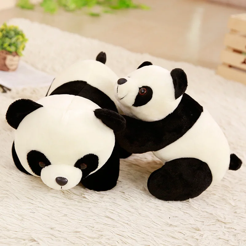 Wholesale Cute Realistic Giant Panda Doll Children Accompany Pillow Papa Panda Stuffed Animal Soft Plush Toy