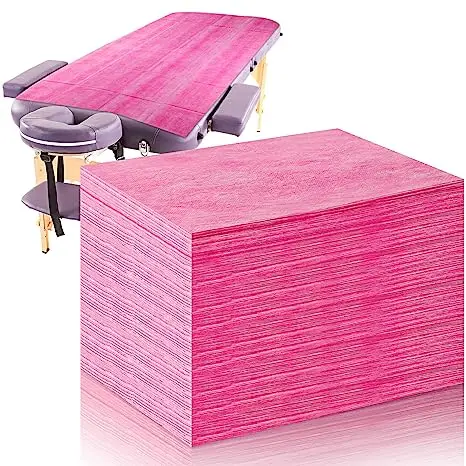 Massage Table Sheets SPA Bed Cover Breathable Polypropylenetable Sheets Non Woven Fabric Water and Oil Proofing Disposable 40 YF