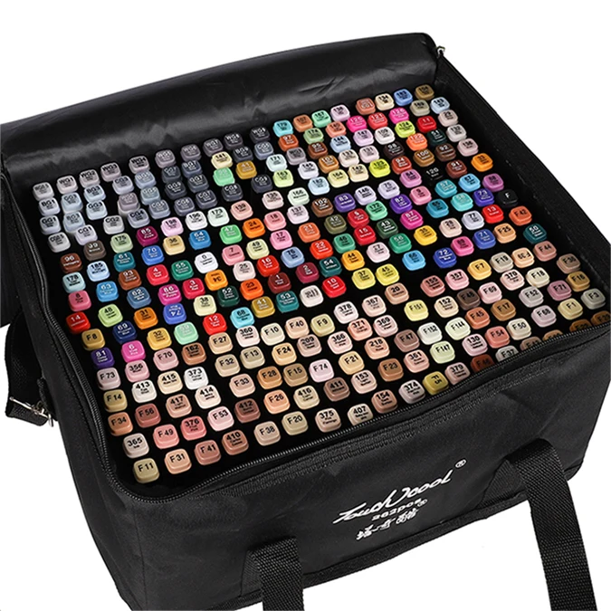 Ningbo Professional Factory Soft Brush Tip Double Animation Sketch Marker Pen Set For Printing