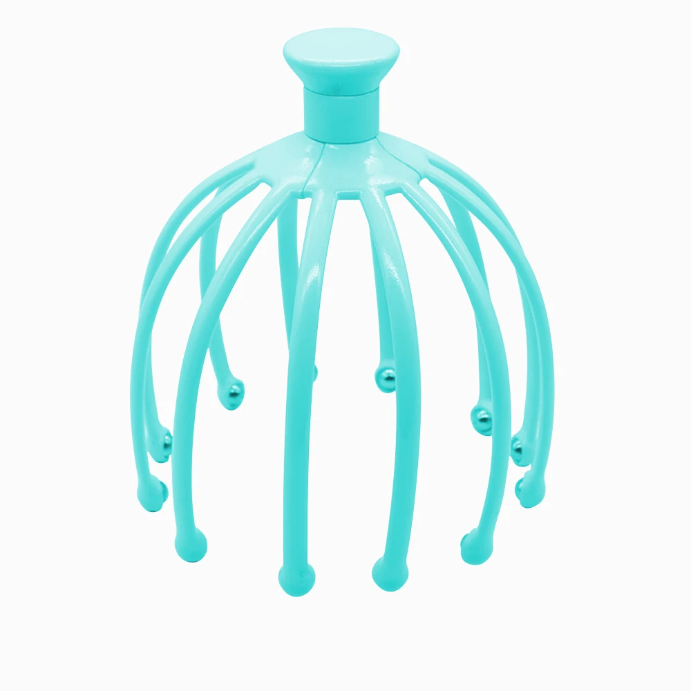 
Novelty new gift convenient customized healthcare modern printed logo grip handheld plastic hair scalp massager 