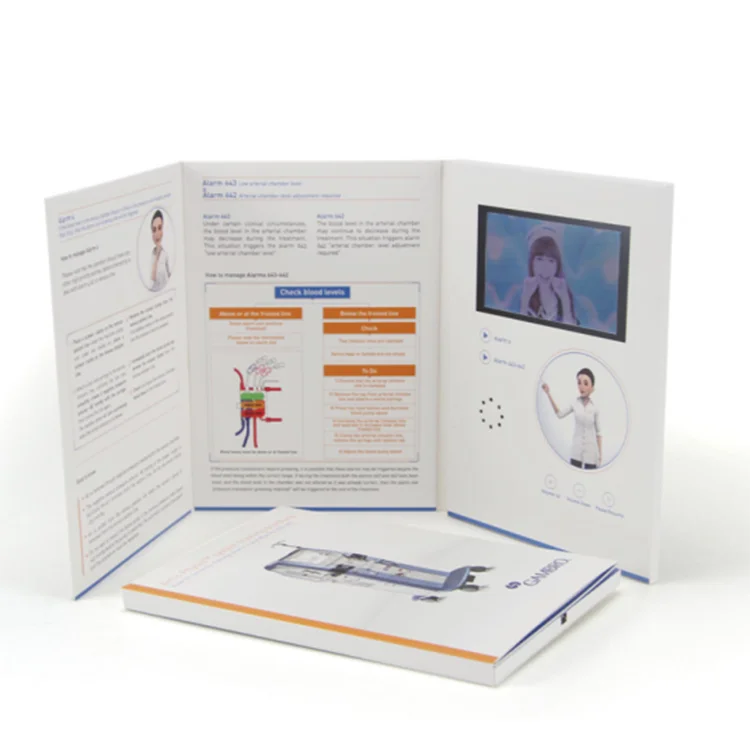 Chinese Homemade Video Brochure Booklet Suppliers 5 Inch Video Book