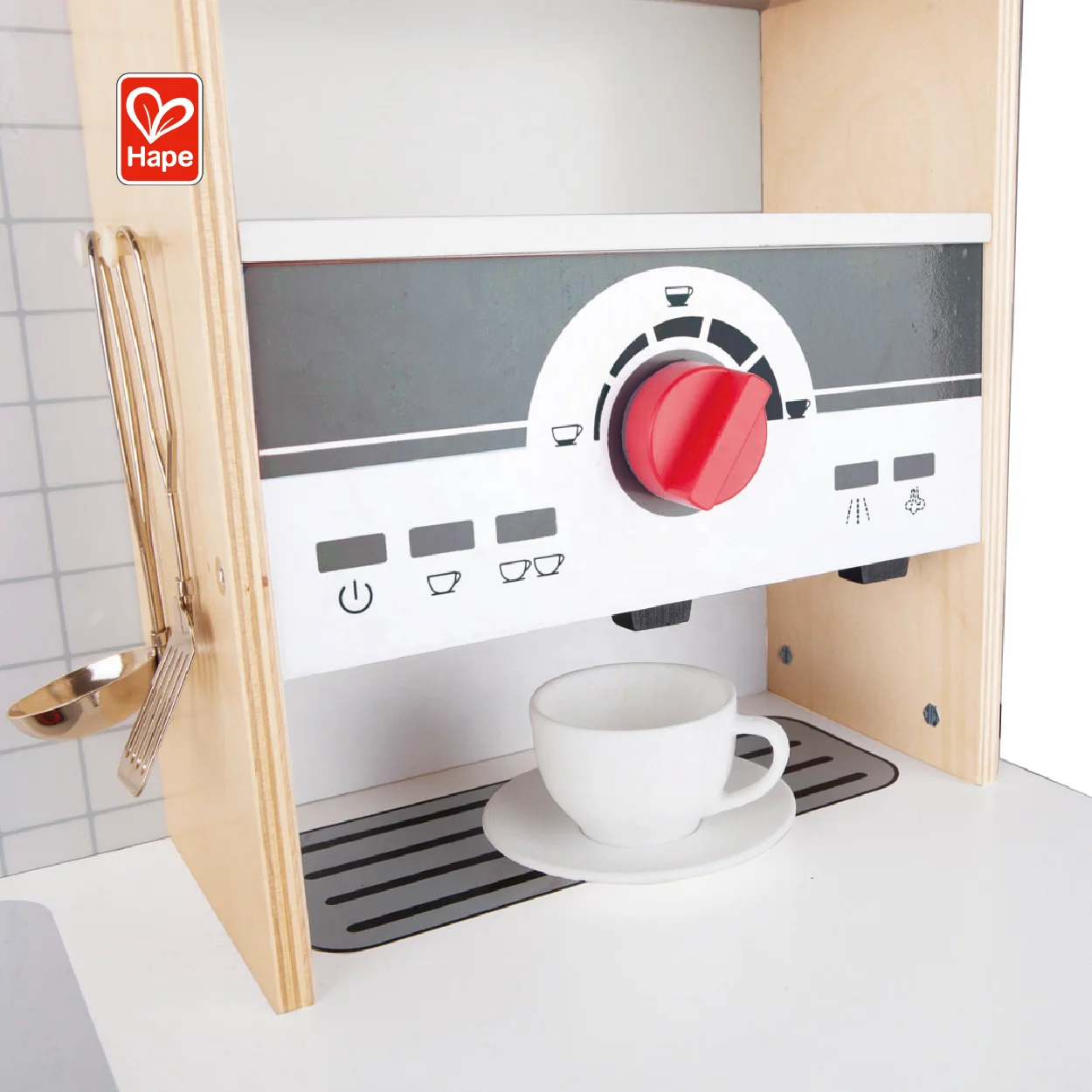 Hape Kids Wooden Kitchen Cutting Cooking Set Toy Pretend Play For Girls