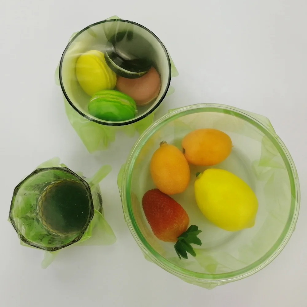 
Ultra-thin Stretch Silicone Cling Film Eco-friendly Durable Saran Wrap new product idea 2020 Kitchen 