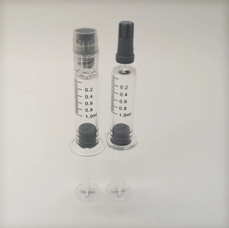 
Prefilled leak proof borosilicate glass syringe 1ml oil tank for storage airtight syringe luer lock head injector for oil 