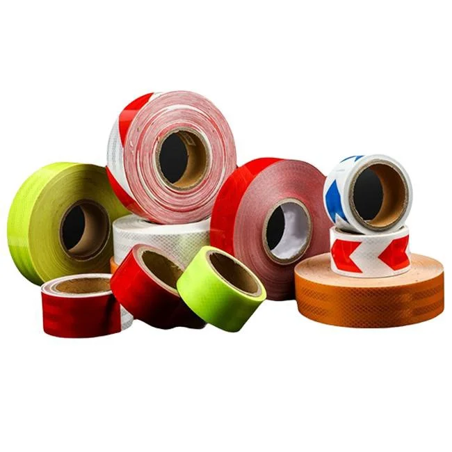 Yellow White Pvc -- Black And Blue Checker Oem Glow Red Car Stickers Warning Reflective Tape