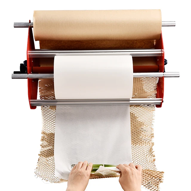 Cushion biodegradable gift paper honeycomb wrapping machine for cosmetic