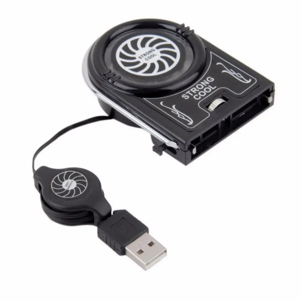New USB Notebook Laptop Cooling Cooler Fan Pad Mini Vacuum Strong Cool Air Extract Flexible External for Laptop Computer
